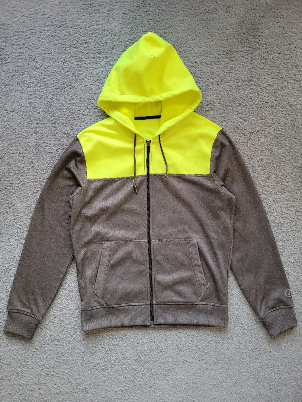 Y2K-Style American Eagle Outfitters Colorblock Full Zip Tech Hoodie MENS SIZE S